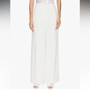Rachel Zoe Off White Pinstriped Pants